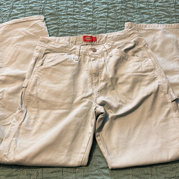 Junior dickies carpenter jeans NWT 7/28 never worn light aqua - Picture 2 of 7